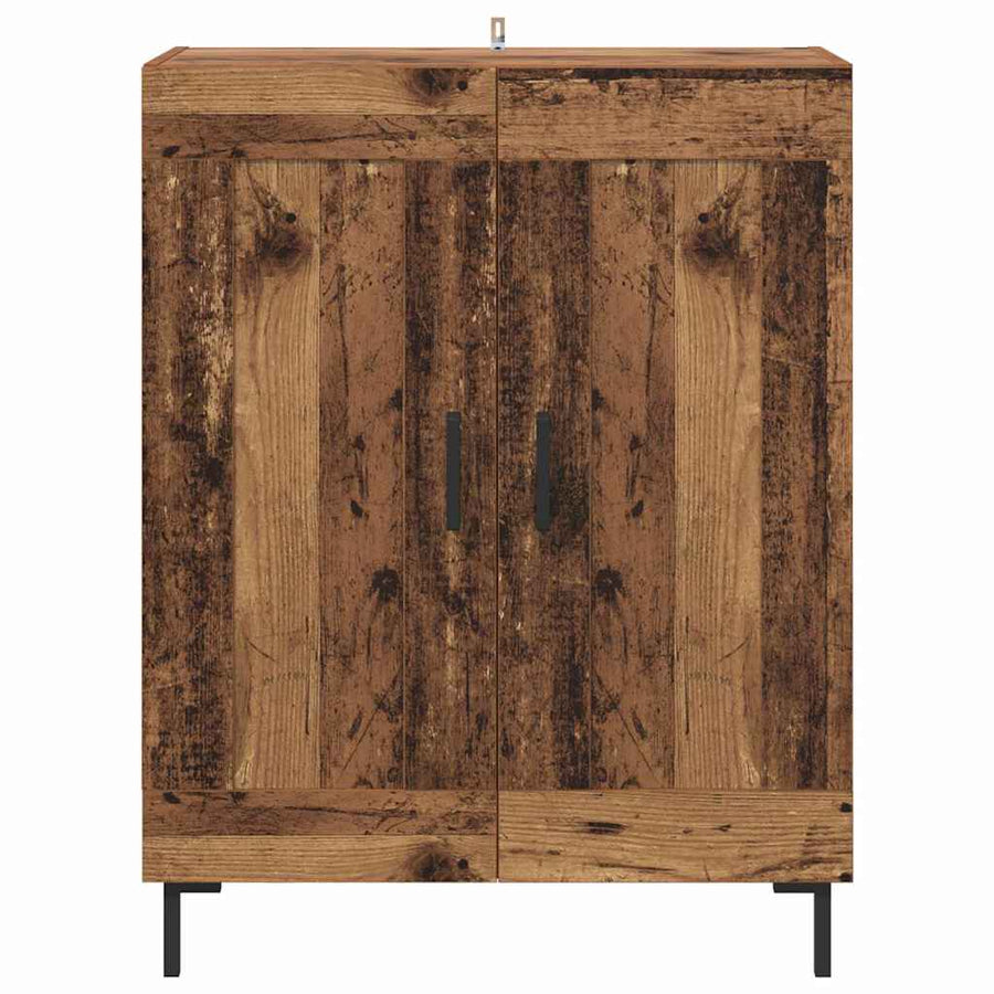 Dressoir Oud Hout 69,5 x 34 x 90 cm Gemonteerd hout en ijzer