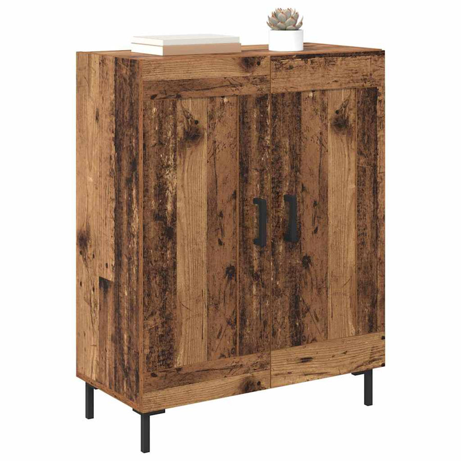 Dressoir Oud Hout 69,5 x 34 x 90 cm Gemonteerd hout en ijzer