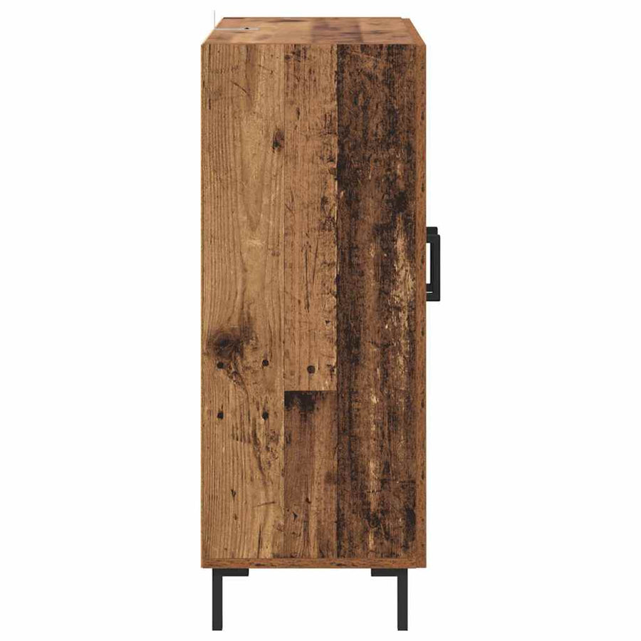 Dressoir Oud Hout 69,5 x 34 x 90 cm Gemonteerd hout en ijzer