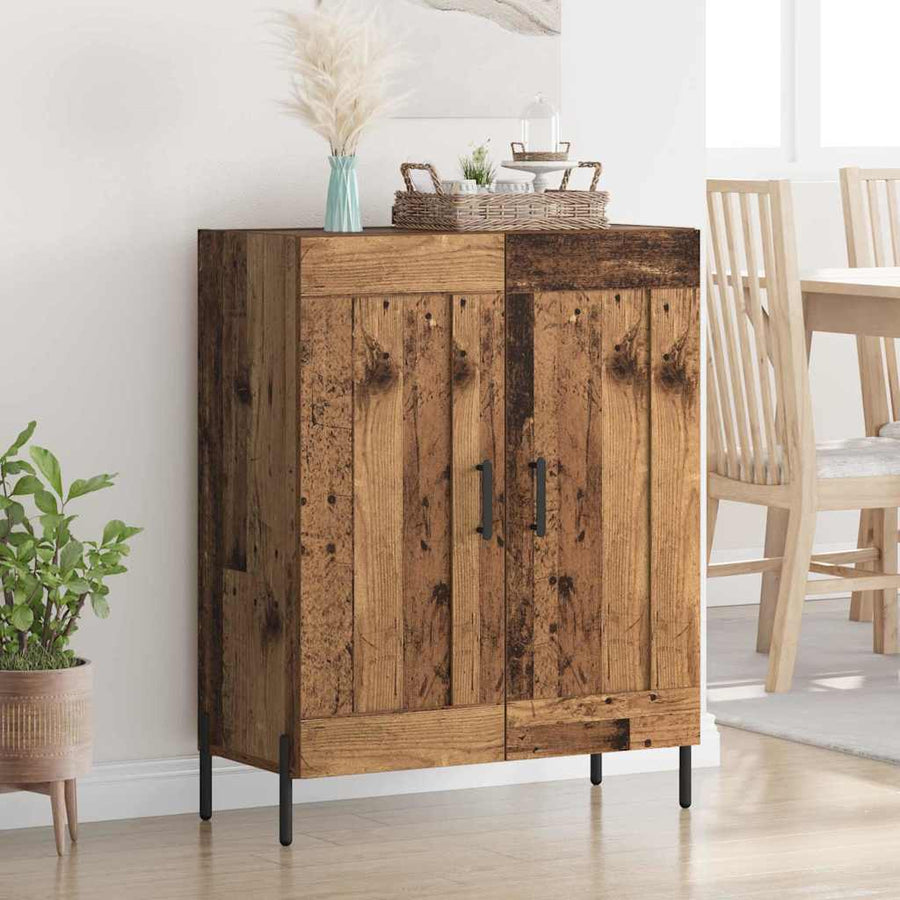 Dressoir Oud Hout 69,5 x 34 x 90 cm Gemonteerd hout en ijzer
