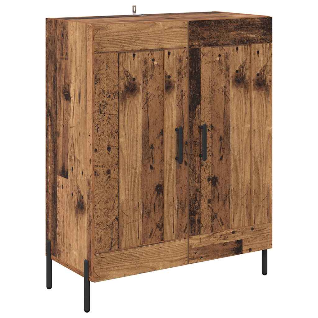 Dressoir Oud Hout 69,5 x 34 x 90 cm Gemonteerd hout en ijzer