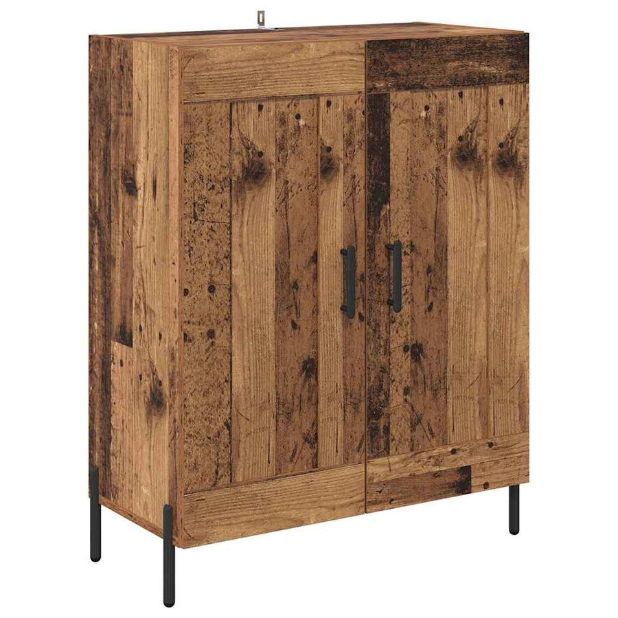 Dressoir Oud Hout 69,5 x 34 x 90 cm Gemonteerd hout en ijzer