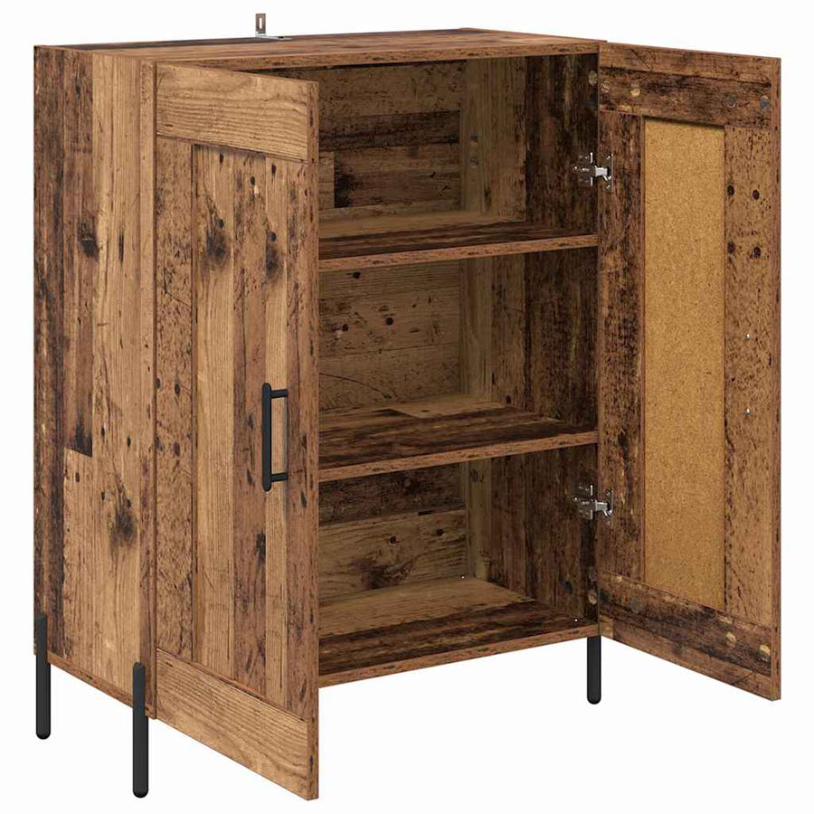 Dressoir Oud Hout 69,5 x 34 x 90 cm Gemonteerd hout en ijzer