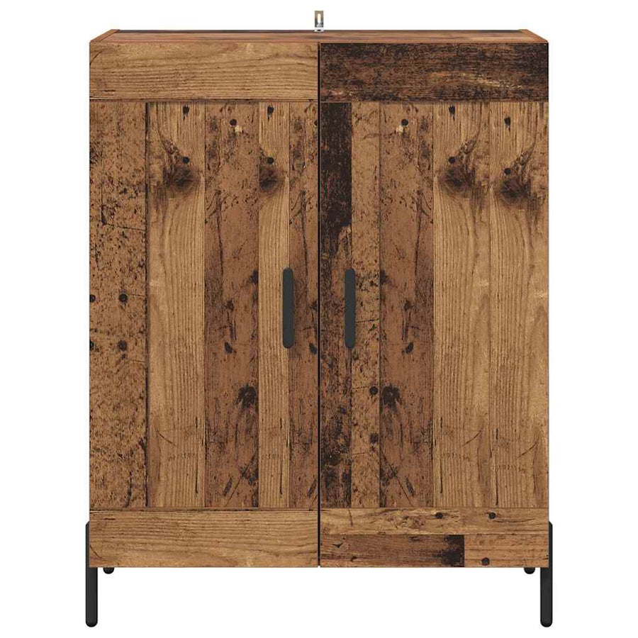 Dressoir Oud Hout 69,5 x 34 x 90 cm Gemonteerd hout en ijzer