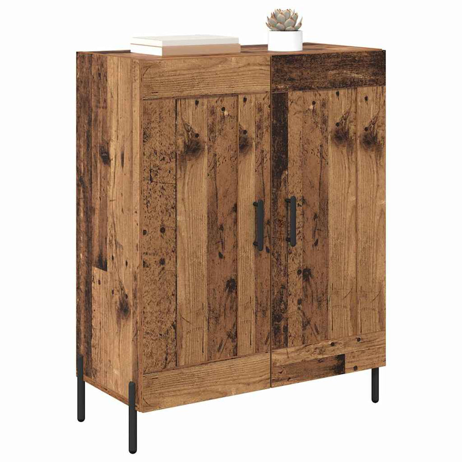 Dressoir Oud Hout 69,5 x 34 x 90 cm Gemonteerd hout en ijzer