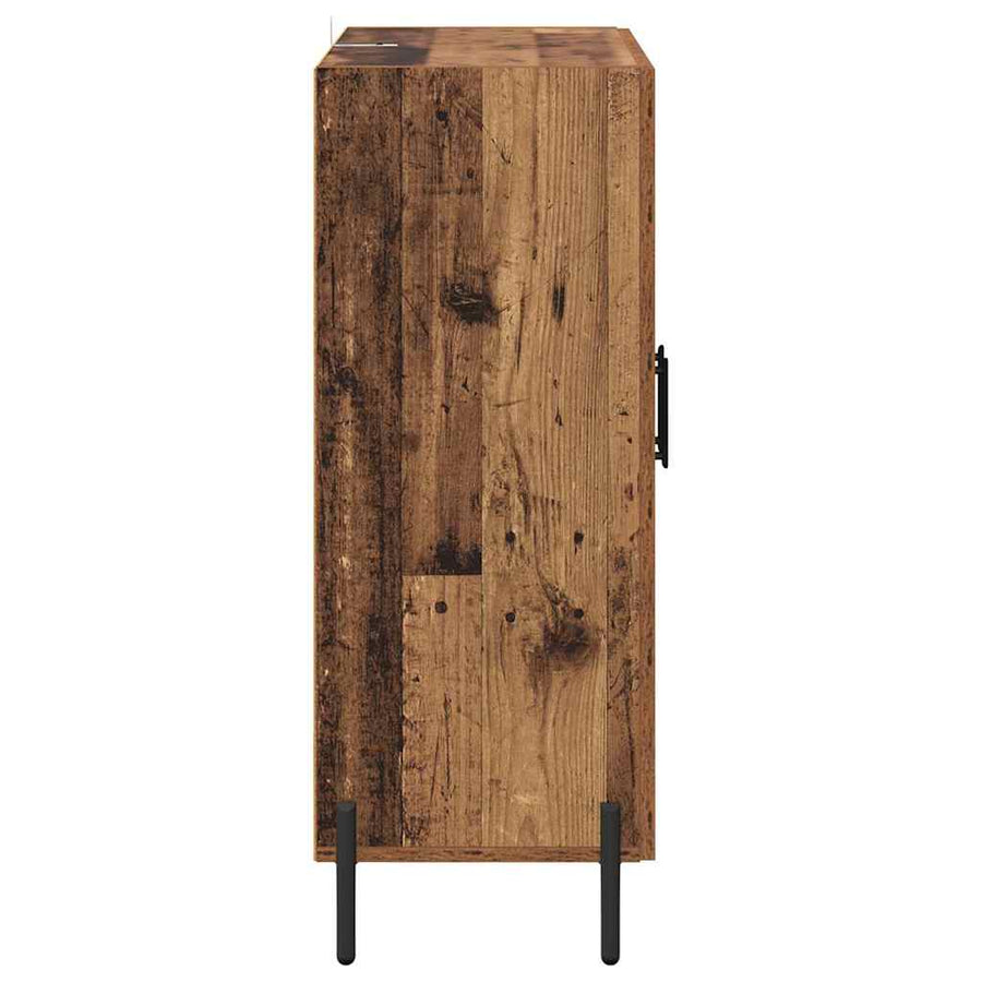 Dressoir Oud Hout 69,5 x 34 x 90 cm Gemonteerd hout en ijzer