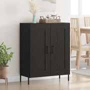 Dressoir zwart eiken 69,5x34x90 cm