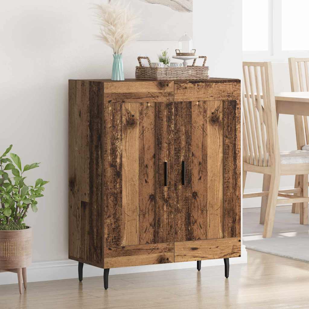 Dressoir Oud Hout 69,5 x 34 x 90 cm Gemonteerd hout en ijzer