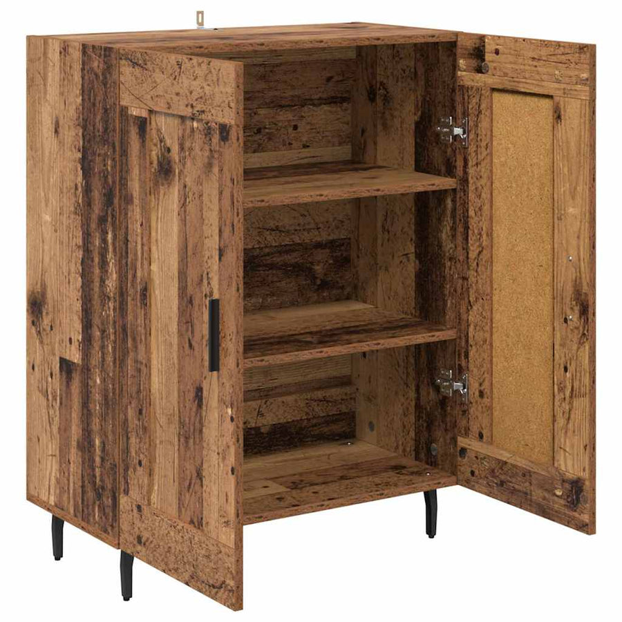 Dressoir Oud Hout 69,5 x 34 x 90 cm Gemonteerd hout en ijzer