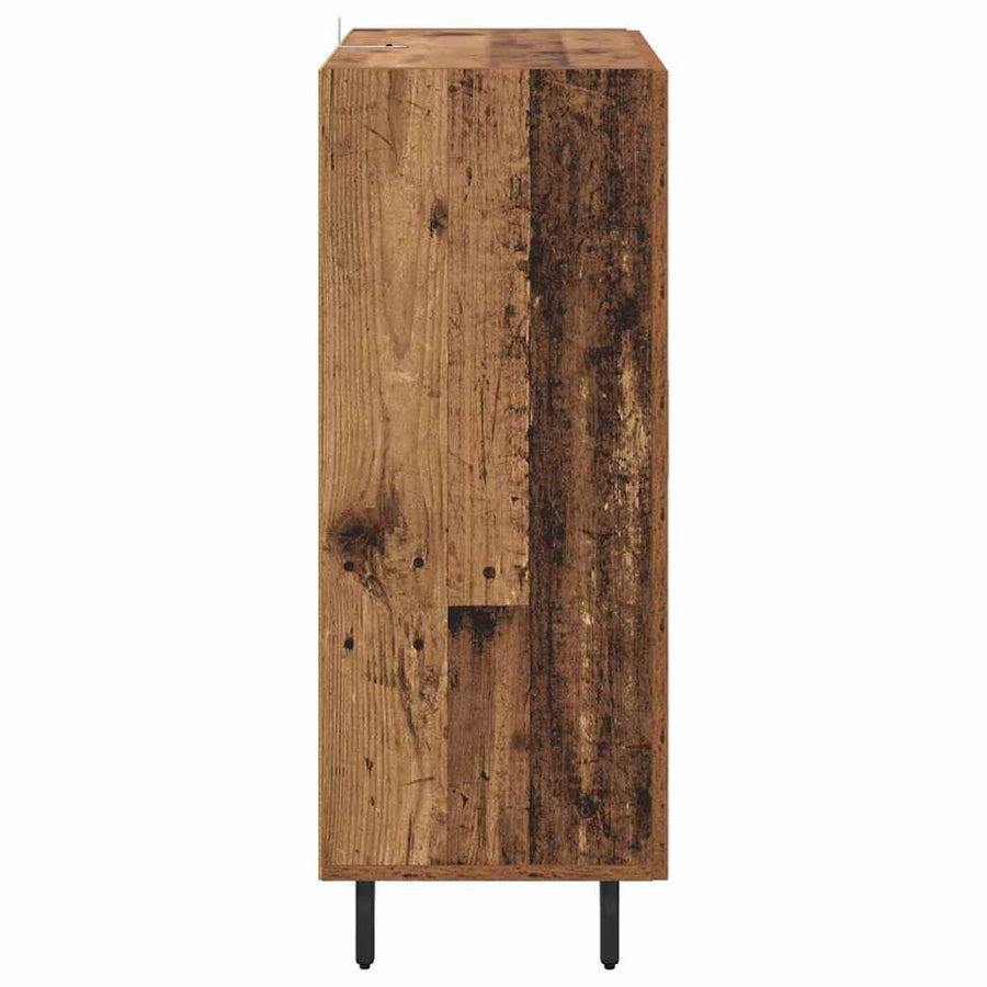 Dressoir Oud Hout 69,5 x 34 x 90 cm Gemonteerd hout en ijzer
