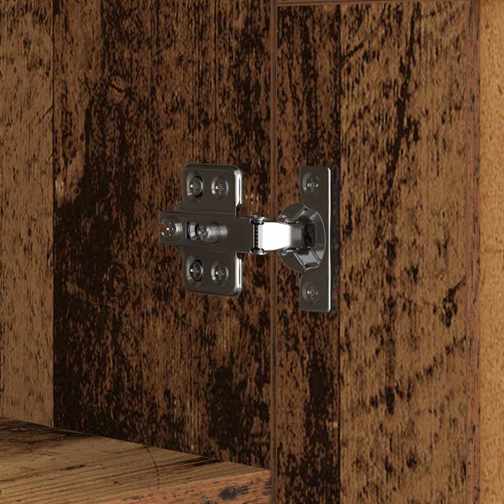 Dressoir Oud Hout 69,5 x 34 x 90 cm Gemonteerd hout en ijzer