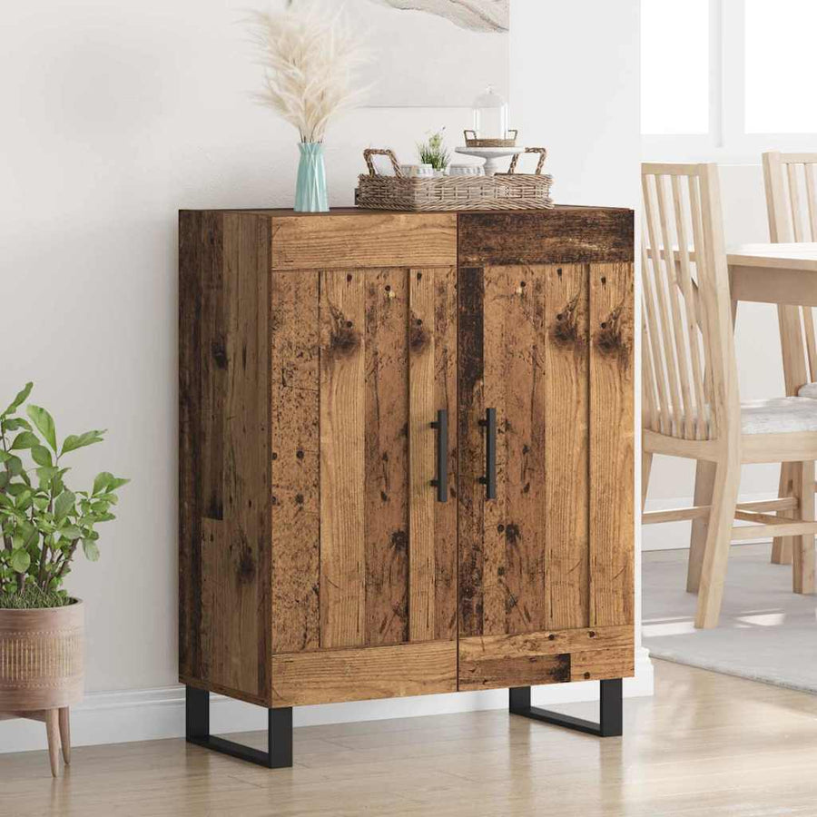 Dressoir Oud Hout 69,5 x 34 x 90 cm Gemonteerd hout en ijzer