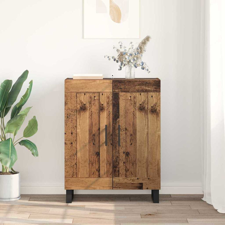Dressoir Oud Hout 69,5 x 34 x 90 cm Gemonteerd hout en ijzer