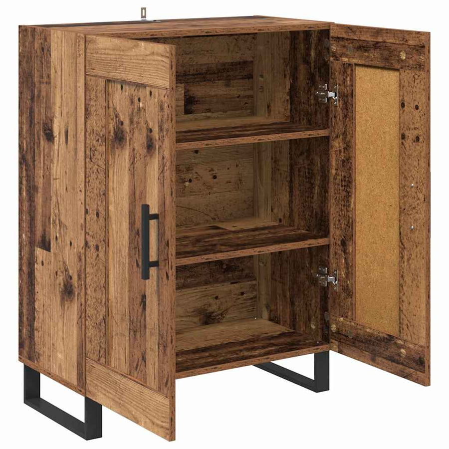 Dressoir Oud Hout 69,5 x 34 x 90 cm Gemonteerd hout en ijzer