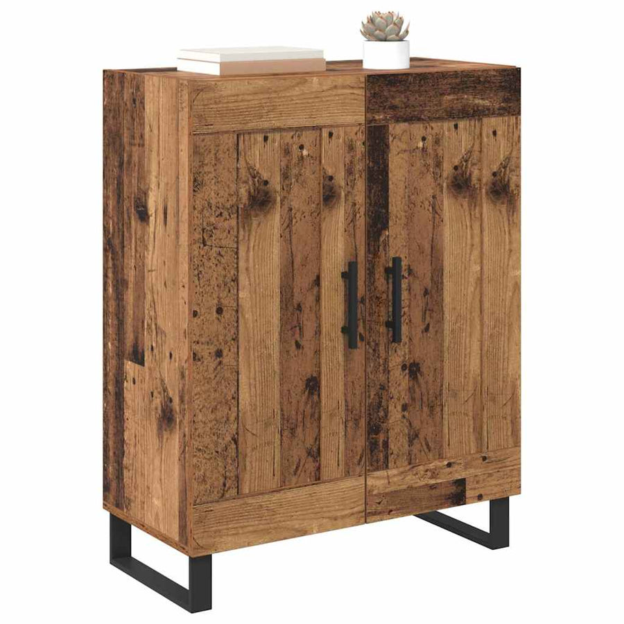 Dressoir Oud Hout 69,5 x 34 x 90 cm Gemonteerd hout en ijzer