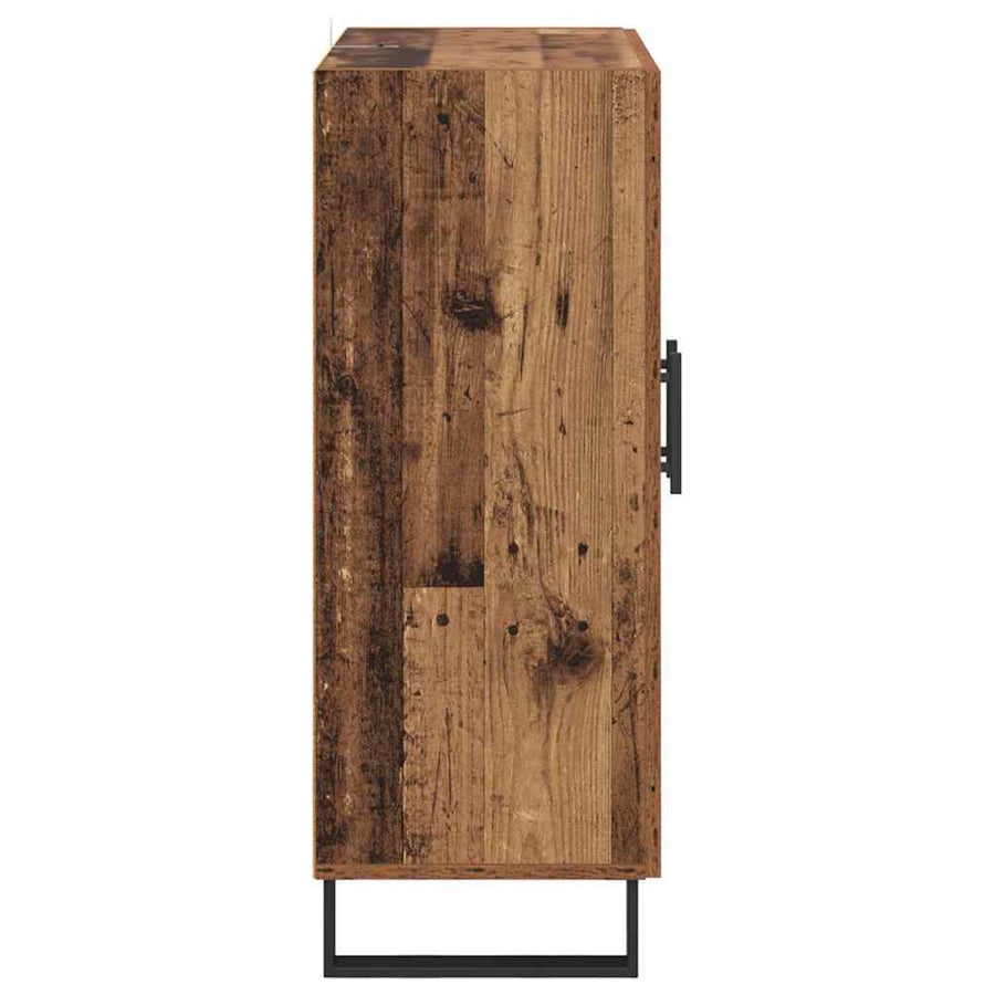 Dressoir Oud Hout 69,5 x 34 x 90 cm Gemonteerd hout en ijzer