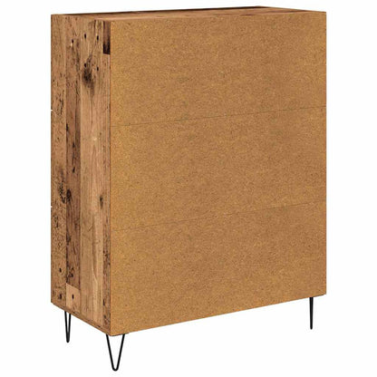 met lade Oud hout 69.5 x 34 x 90 cm Bewerkt hout