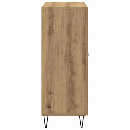 met lade artisanaal eikenkleurig 69.5 x 34 x 90 cm Bewerkt hout