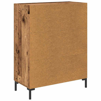Dressoir met lade Oud hout 69.5 x 34 x 90 cm Bewerkt hout