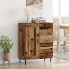 Dressoir 69,5x34x90 cm oud hout metaal