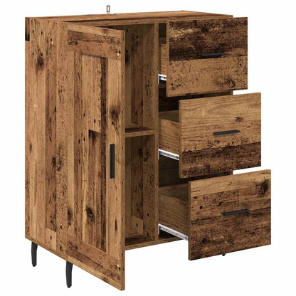 Dressoir Oud Hout 69,5 x 34 x 90 cm Gemonteerd hout en ijzer
