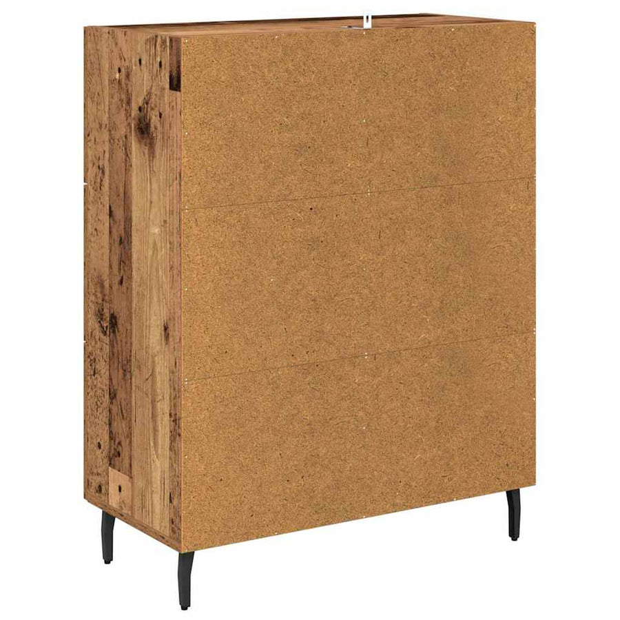 Dressoir Oud Hout 69,5 x 34 x 90 cm Gemonteerd hout en ijzer
