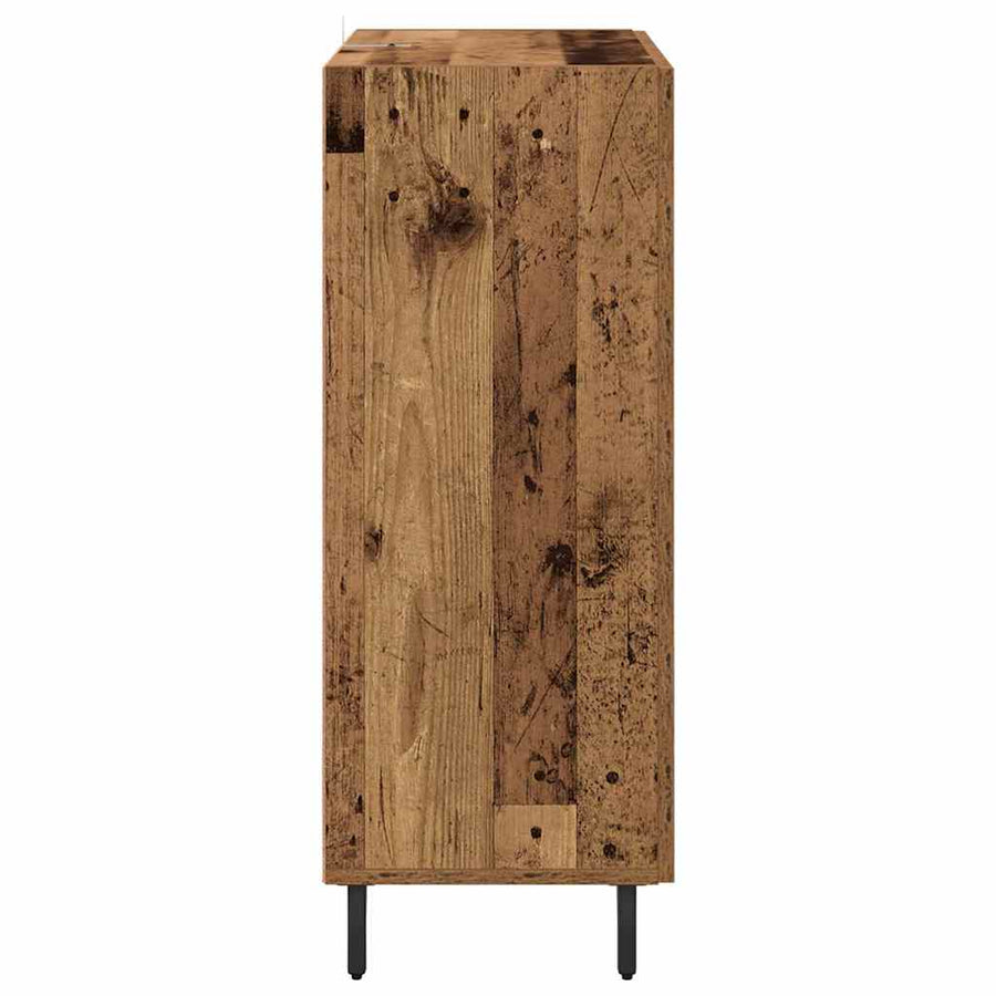 Dressoir Oud Hout 69,5 x 34 x 90 cm Gemonteerd hout en ijzer