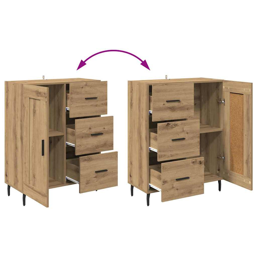 Dressoir met lade Artisan Eiken 69,5 x 34 x 90 cm