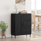 Dressoir zwart eiken 69,5x34x90 cm