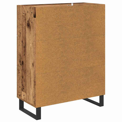 Dressoir Oud Hout 69,5 x 34 x 90 cm Gemonteerd hout en ijzer