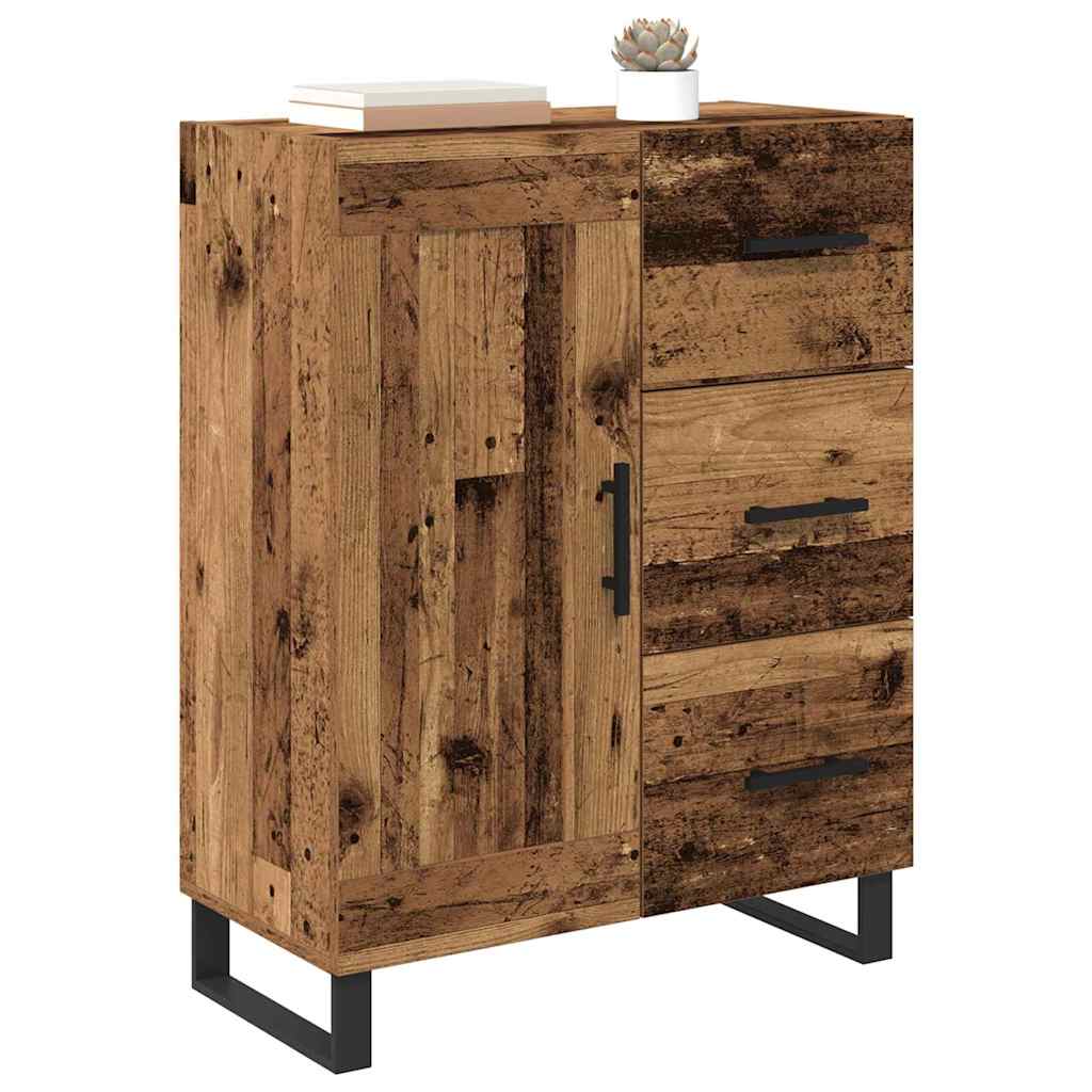 Dressoir Oud Hout 69,5 x 34 x 90 cm Gemonteerd hout en ijzer