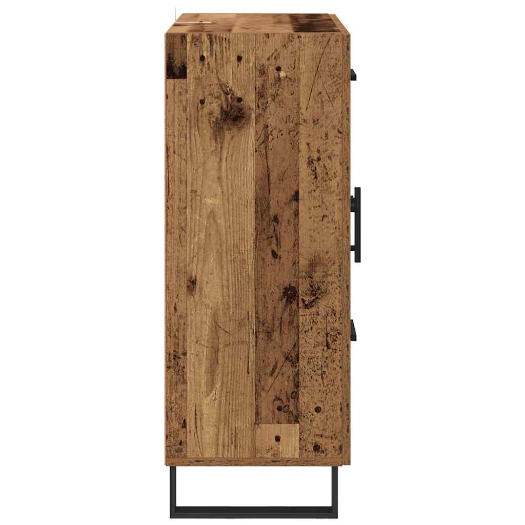 Dressoir Oud Hout 69,5 x 34 x 90 cm Gemonteerd hout en ijzer