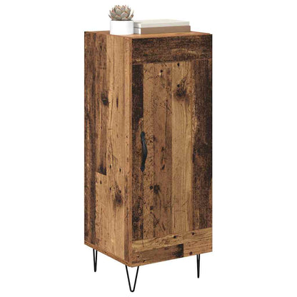 Dressoir Oud Hout 34,5 x 34 x 90 cm Gemonteerd hout en ijzer