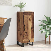 Dressoir oud hout 34,5x34x90 cm engineered wood ijzer
