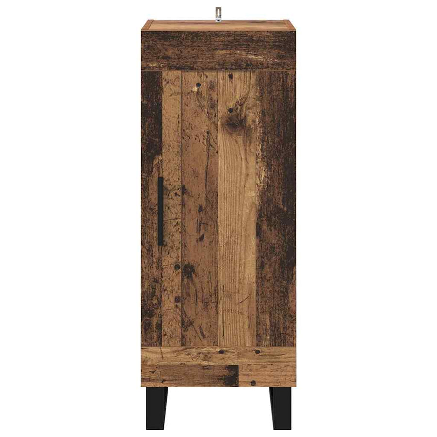 Dressoir Oud Hout 34,5 x 34 x 90 cm Gemonteerd hout en ijzer