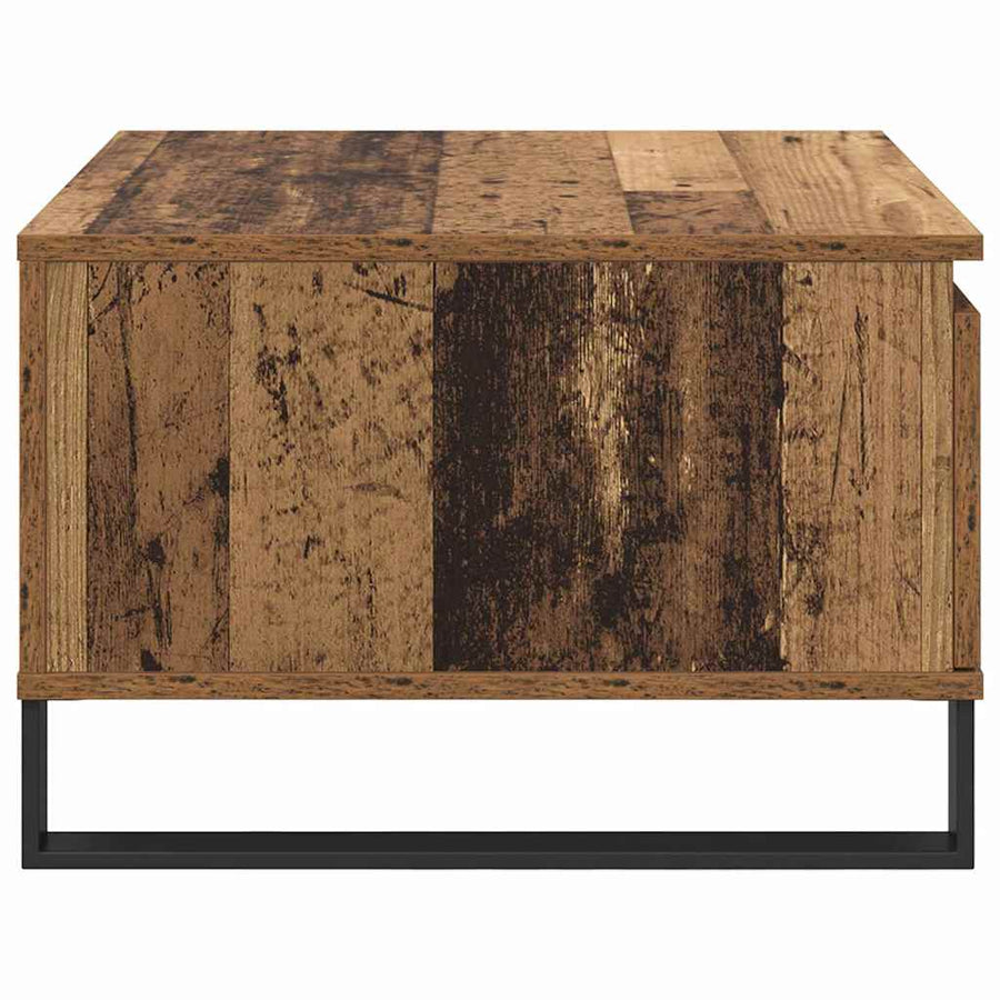 Salontafel met lade Oud hout 55 x 55 x 36,5 cm Bewerkt hout