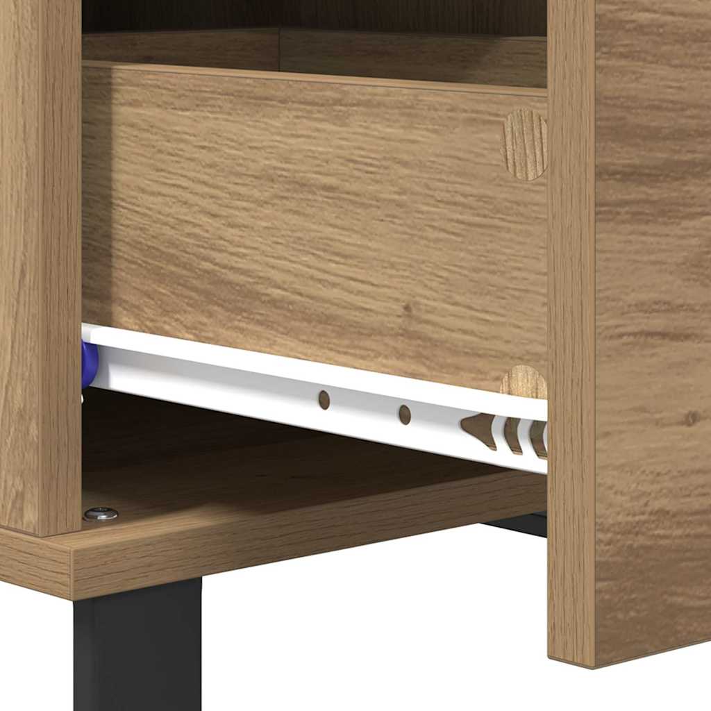 Salontafel Artisan Eiken 55 x 55 x 36,5 cm Bewerkt hout