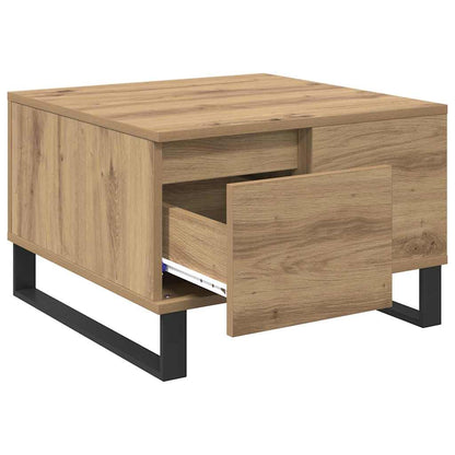 Salontafel Artisan Eiken 55 x 55 x 36,5 cm Bewerkt hout