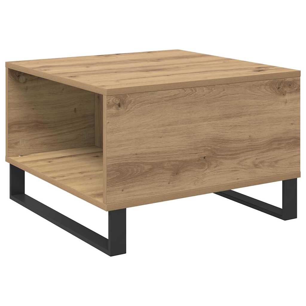 Salontafel Artisan Eiken 55 x 55 x 36,5 cm Bewerkt hout