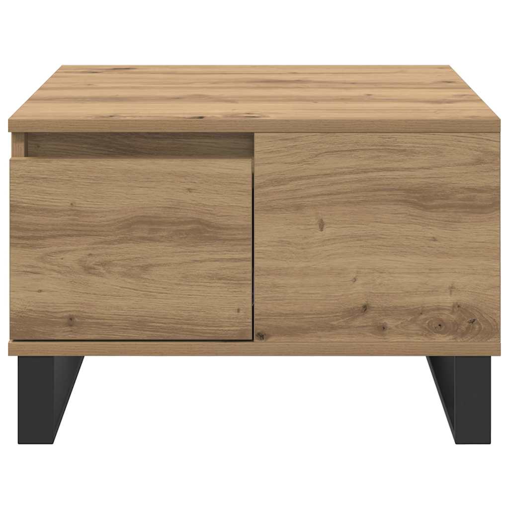 Salontafel Artisan Eiken 55 x 55 x 36,5 cm Bewerkt hout