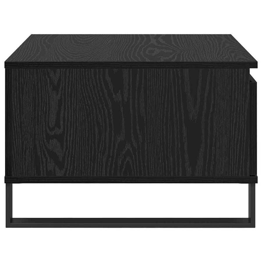 Salontafel met lade Zwart eiken 55 x 55 x 36,5 cm Bewerkt hout