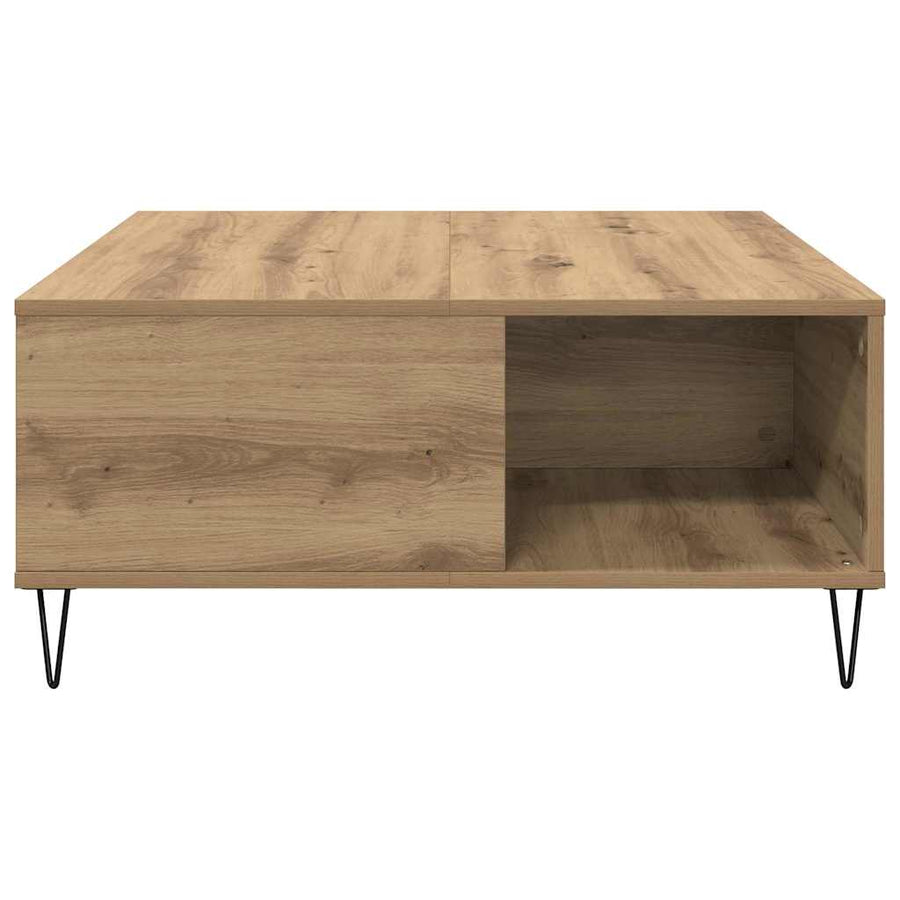 Salontafel Artisan Eiken 80 x 80 x 36,5 cm Bewerkt hout