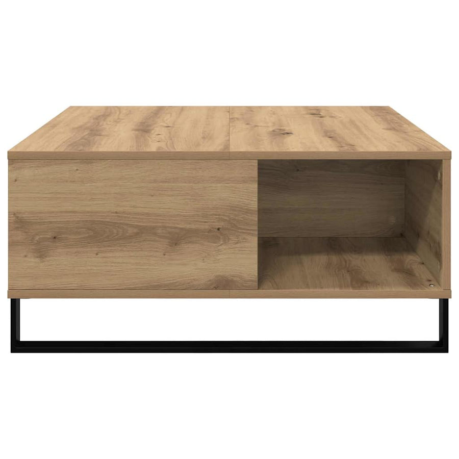 Salontafel artisanaal eikenkleurig 80 x 80 x 36.5 cm