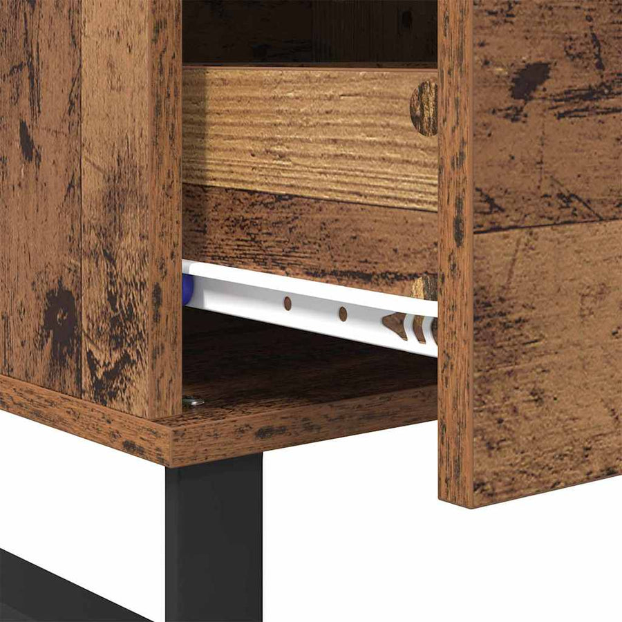 Salontafel met lade Oud hout Bewerkt hout