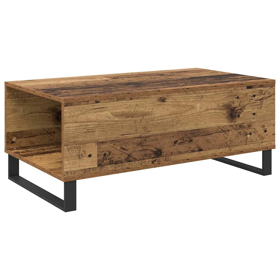 Salontafel met lade Oud hout Bewerkt hout