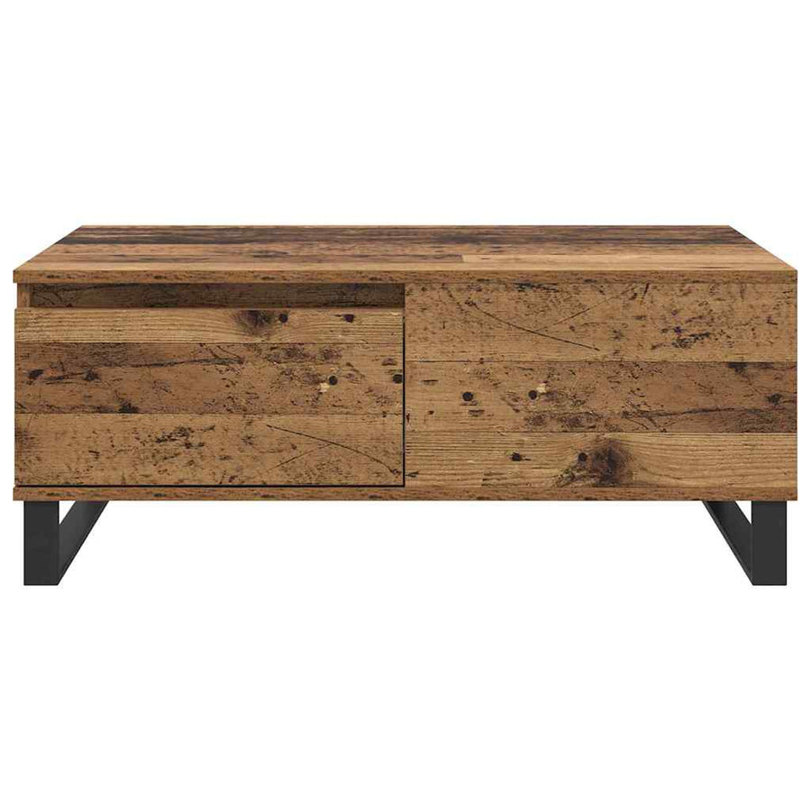 Salontafel met lade Oud hout Bewerkt hout