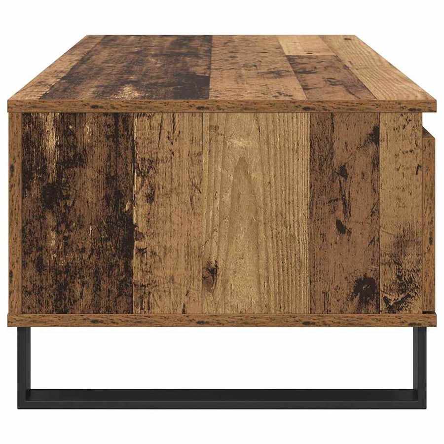 Salontafel met lade Oud hout Bewerkt hout