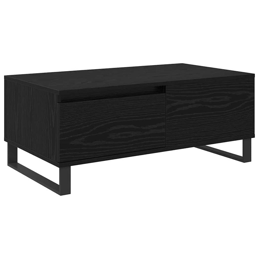 Salontafel met lade Zwart eiken Bewerkt hout