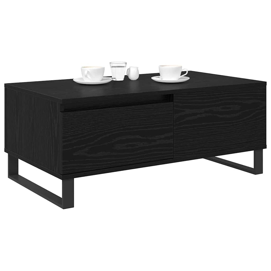 Salontafel met lade Zwart eiken Bewerkt hout