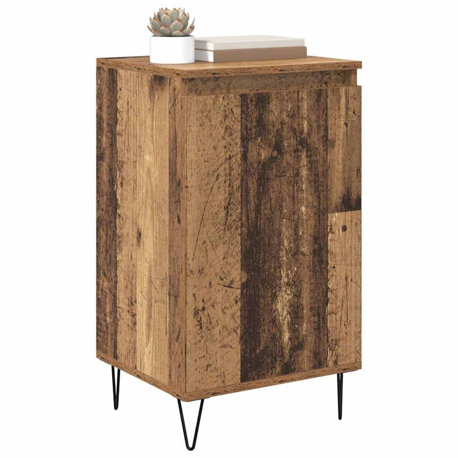 Dressoir Wandgemonteerd Oudhout 40 x 35 x 70 cm Bewerkt hout